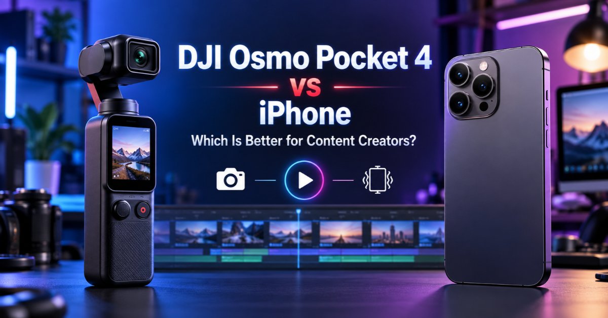 DJI Osmo Pocket 4 vs iPhone