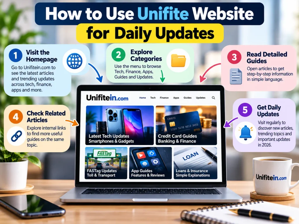 How to use Unifite website for daily updates