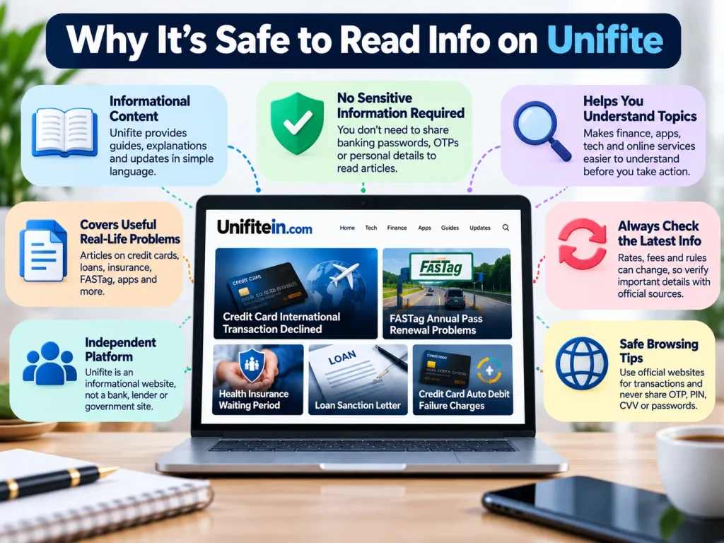 Why It Is Safe to Read Info on Unifite